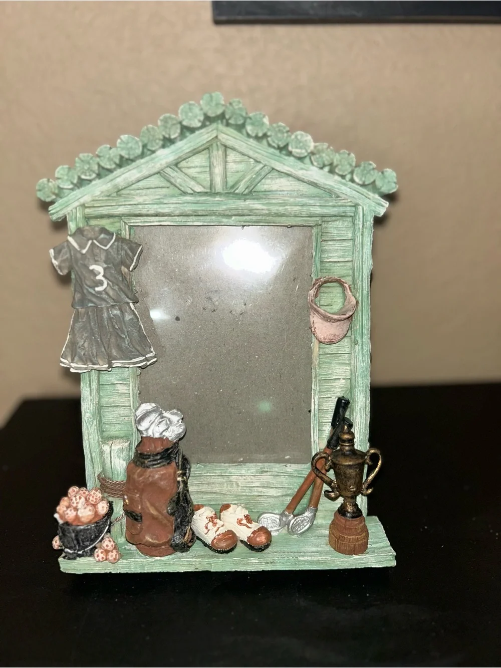 Vintage 3D Golf Theme Resin Picture Frame Golf Bag Trophy Cleats
